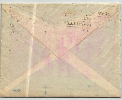 France 1924 Olympic Paris Av. D'Orleans Brief gelaufen; Olympia olimpiadi  – Bild 2