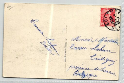 Postcard Paris 1924 Olympic Games, A.C.1 COLOMBES - Le Stade; gelaufen 1931 – Bild 2