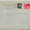 Norge 1951, Oslo 1952 Olympic Winter Games, MWST Olympiske Vinterleker Skispringen Brief gelaufen Italia Milano, Olympische Spiele