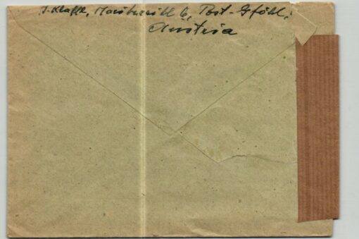 Austria 1948, Gföll Brief gelaufen nach England, Flugpost Zensur, Olympische Spiele – Bild 2