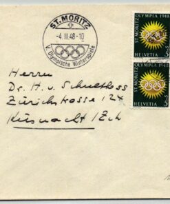 Swiss 1948, Olympische Winterspiele 1948 St. Moritz Olympia mit SST