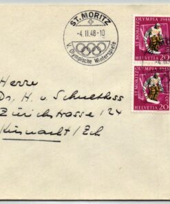 Swiss 1948, Olympische Winterspiele 1948 St. Moritz Olympia mit SST Eishockey