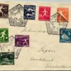 Nederland 1928, Olympiade Amsterdam Serie mit SST gestempelt und gelaufen