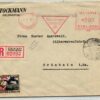 Finnland 1932, Brief mit finnischer Olympia Vignette nach D gelaufen, Olympic Los Angeles