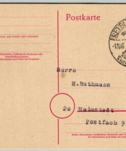 Turnen Freyburg, 1946 Turnvater Jahn, Sonderstempel SST Gymnastik Gymnastic