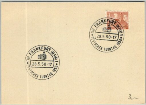 Turnen Frankfurt, Deutscher Turntag 1950, Gymnastik Gymnastic