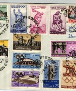 Italia, Roma 1960 Olympic Games, Brief SST giochi olimpici Villaggio olimpico, Olympische Spiele