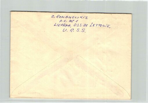 CCCP Japan, Tokio 1964 Olympic Games, Luftpost Aimail Reko Brief gelaufen nach Deutschland Turnen Gymnastic Giochi olimpici, olimpico, Olympische Spiele – Bild 2
