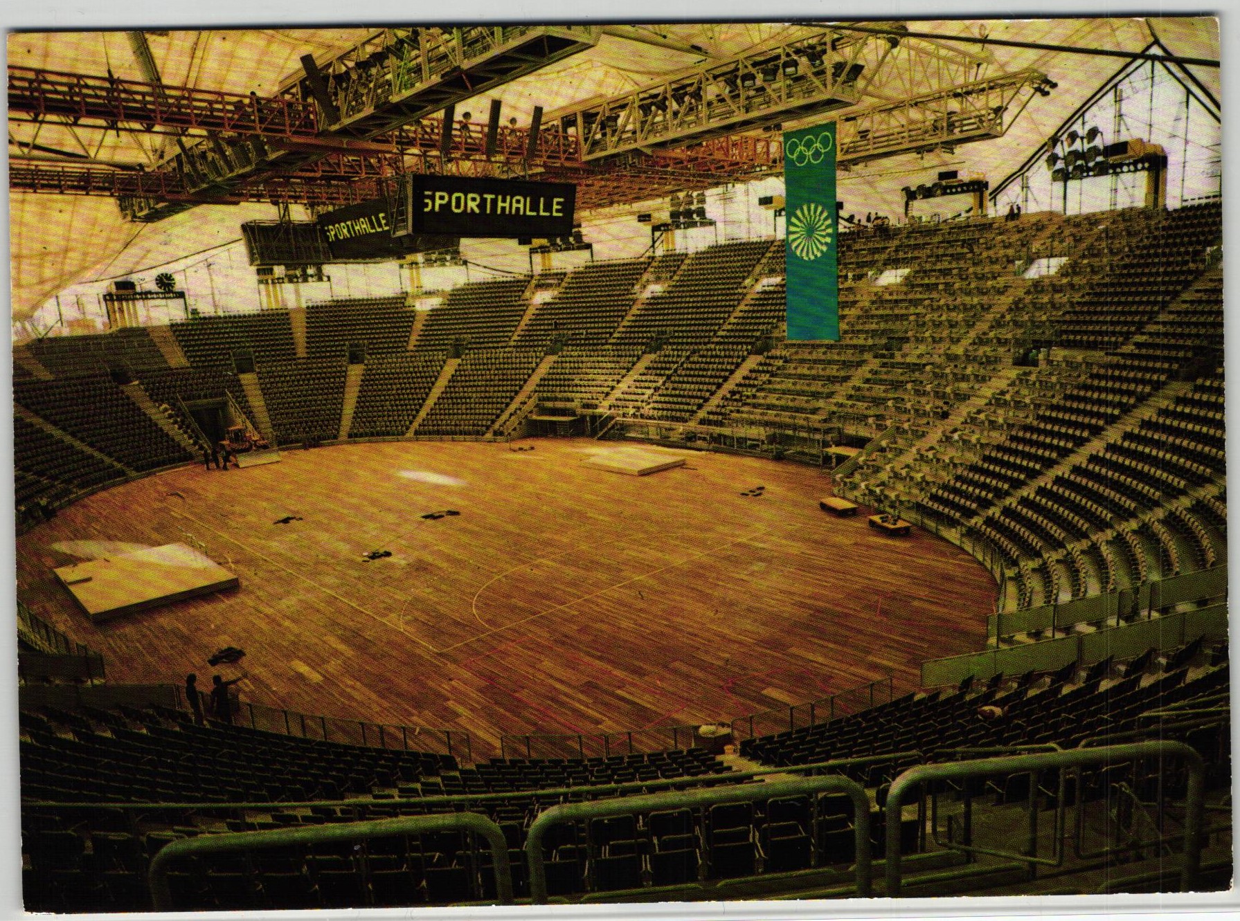 Germany 1972, München Olympic Games, Karte Olympiapark Sporthalle Indoor Sports Hall, SST Olympische Spiele – Bild 2