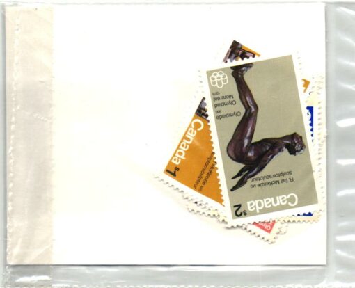 Canada 1976, Montreal Olympic Games, Olympic Stamp Issues 1975 11 singles all different set eingeschweisst, Olympische Spiele