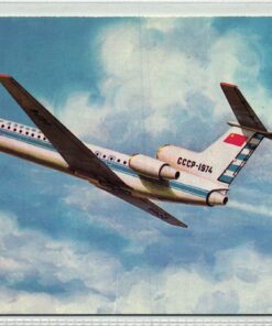 CCCP 1980, Moskau Olympic Games, Karte Soviet Airlines Olympic Carrier, Olympische Spiele