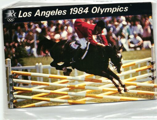 USA 1984, Los Angeles Olympic Games, Karte Equestrian Events Reiten, Olympische Spiele
