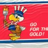 USA 1984, Los Angeles Olympic Games, Karte Go for the Gold Sam the Eagile Mascot, Olympische Spiele
