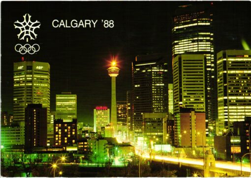 Canada 1988, Calgary Olympic Winter Games, Karte Eisschnellauf Curling, Ice Scating,  Olympische Spiele – Bild 2