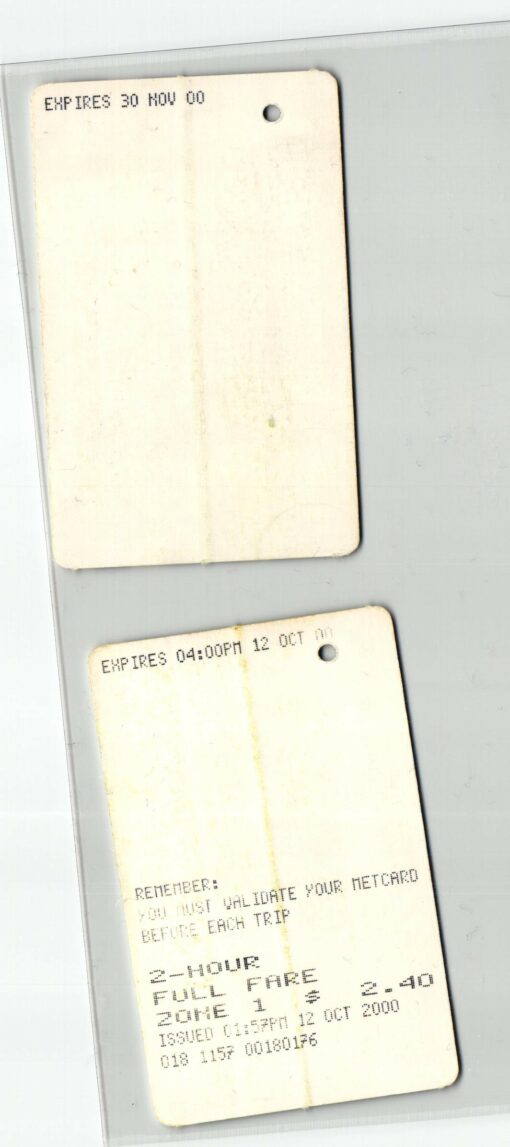 Australia 2000, Sydney Olympic Games, 2 Bus Ticket Visit the Olympic Football Melbourne, Olympische Spiele – Bild 2