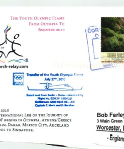 Mexico 2010, Singapore Youth Olympic Games, Fackellauf Olympia Transfer Youth Olympic Flame Sonderflug Berlin-Dakar-Mexico City , Jugend Olympische Spiele