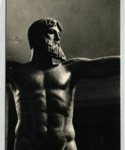 AK Postcard Zeus bronze statue Jupiter
