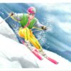 AK Postcard Olympic Games, Ski Alpin, Skiing, Niederlande