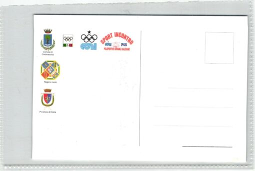 AK Postcard Olympic Games, Italy, Lazio, Civitavecchia, CONI Comitato olimpico, olimpiadi – Bild 2