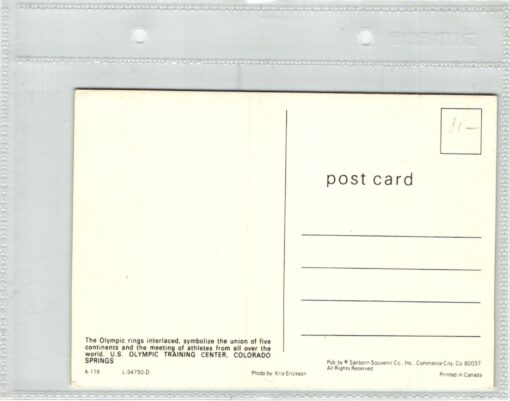 AK Postcard Olympic Games, USA Olympic Training Center Colorado Springs, olimpiadi – Bild 2