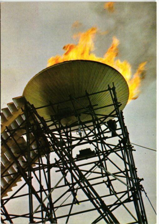 AK Postcard Olympic Games, Grenoble 1968 France, Olympique Jeux d'Hiver, Flamme, Olympische Spiele, olimpiadi