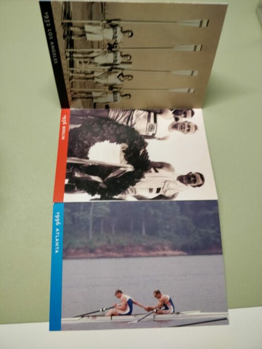 AK 6 Postcard Olympic Games, River Rowing Museum, Rudern, 1908-1996, Olympische Spiele, olimpiadi – Bild 3