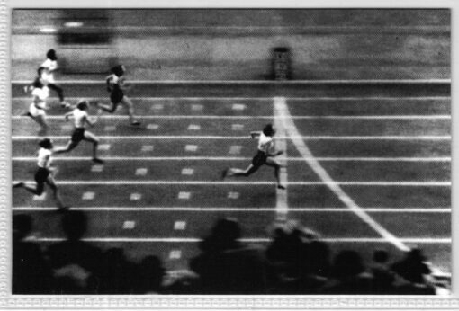 AK Postcard Olympic Games, Marjorie Jackson Australia, Helsinki 1952 200 meter final, Olympische Spiele, olimpiadi