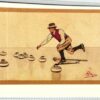 AK Postcard, Carlo Pellegrini Photoglob n. 3320 Curling, Zürich, Sport