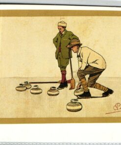 AK Postcard, Carlo Pellegrini Photoglob n. 3319 Curling, Zürich, Sport