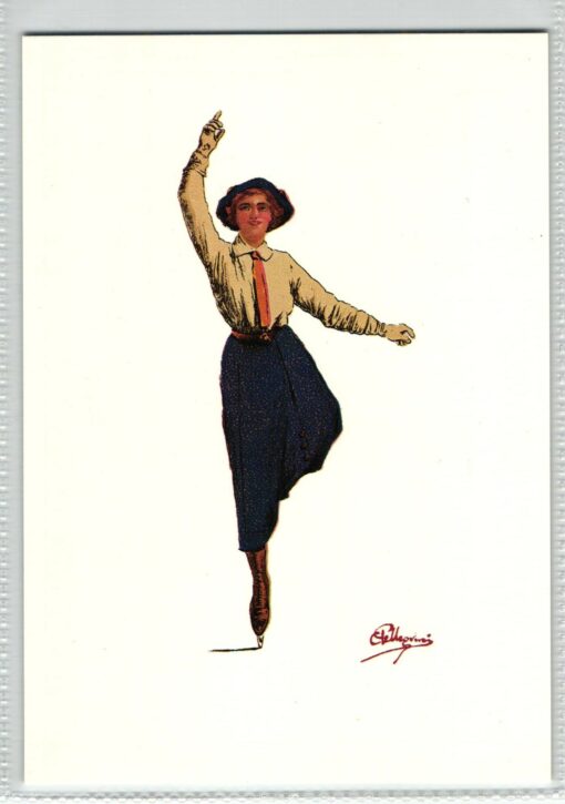AK Postcard, Carlo Pellegrini Photoglob n. 3301 Figure Skating Eiskunstlauf, Zürich, Sport