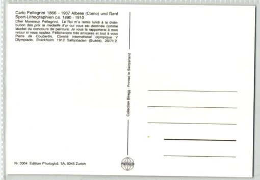AK Postcard, Carlo Pellegrini Photoglob n. 3304 Figure Skating Eiskunstlauf, Zürich, Sport – Bild 2