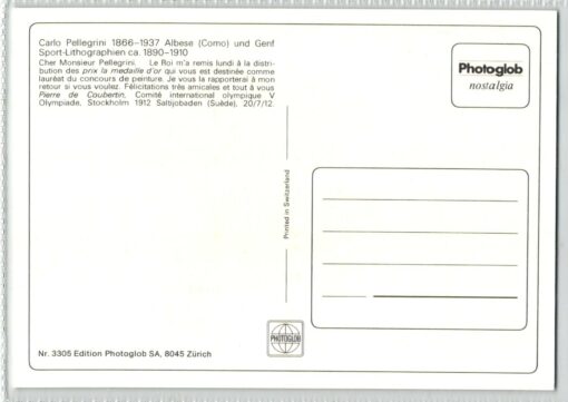 AK Postcard, Carlo Pellegrini Photoglob n. 3305 Figure Skating Eiskunstlauf, Zürich, Sport – Bild 2