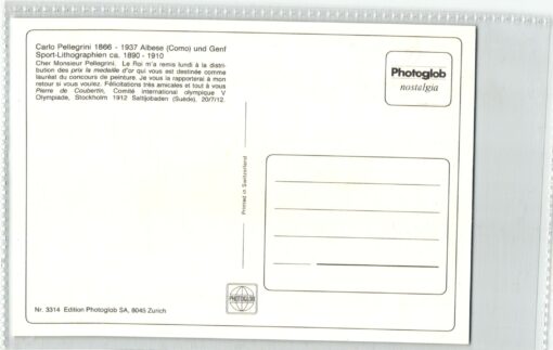 AK Postcard, Carlo Pellegrini Photoglob n. 3314 Ski Skiing, Zürich, Sport – Bild 2