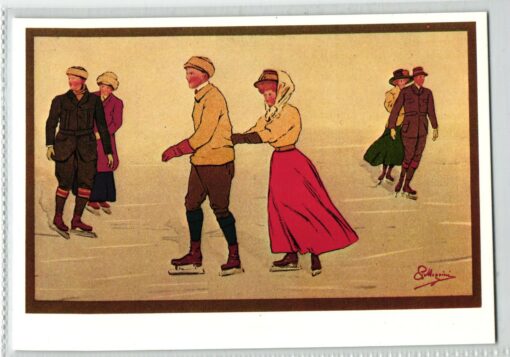 AK Postcard, Carlo Pellegrini Photoglob n. 3315 Figure Skating Eiskunstlauf, Zürich, Sport