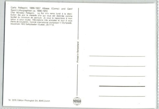 AK Postcard, Carlo Pellegrini Photoglob n. 3315 Figure Skating Eiskunstlauf, Zürich, Sport – Bild 2