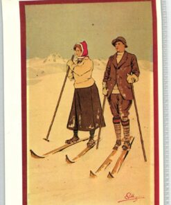 AK Postcard, Carlo Pellegrini Photoglob n. 3313 Ski Skiing, Zürich, Sport