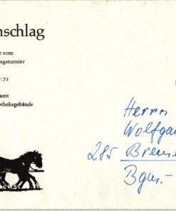 Germany 1972 Olympic Games Munich, München Equestrian, Equiphila Verden Postkutsche Sonderbriefmumschlag Olympia