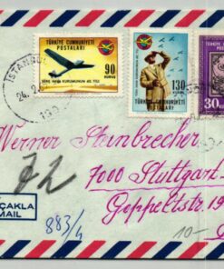 Türkei, Istanbul Flugsport Brief Luftpost Airmail gelaufen 1965