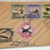 Magyar, 1964 Flugshow, Airshow, 1376-1383 2 Briefe Legiposta SST 