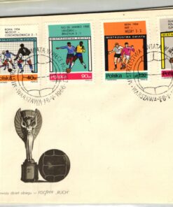 Polska Fußball WM FDC 1665-1672 + B38 (3 Briefe) London 1966 soccer