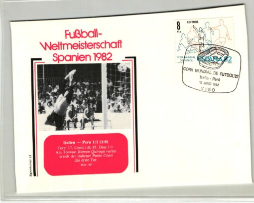 Espana 1982, Fußball WM Copa Mundial Futbol '82, SST Vigo Italia Peru