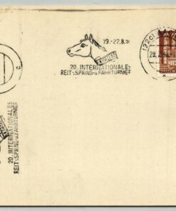 Deutsche Post 1950, MST AACHEN 20. Internationales Reit Spring und Fahrturnier
