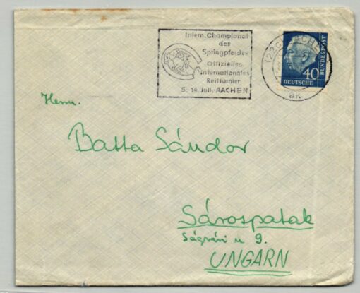 Deutschland 1957, MST AACHEN Internationales Reitturnier, Championat Springpferd