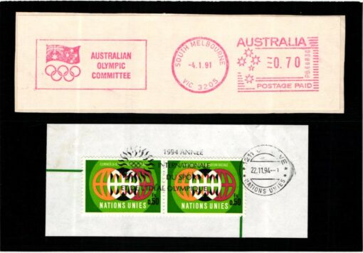 Australia 1992 und Geneve 1994, Olympic Games, SST International Olympic Comittee Centennial, 100 Jahre IOC,  Olympische Spiele