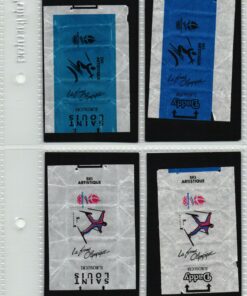 Zuckerpapier sucre ALBERTVILLE - Olympic Games 1992 Ski Artistique Hockey 8 Stück Sugar / EUROSUCRE