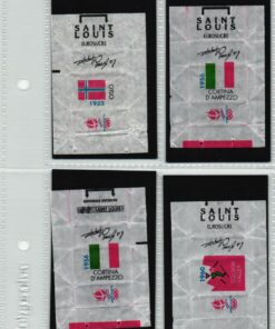 Zuckerpapier sucre ALBERTVILLE - Olympic Games 1992 Logo Olympic Winter Games 21 Stück Sugar / EUROSUCRE