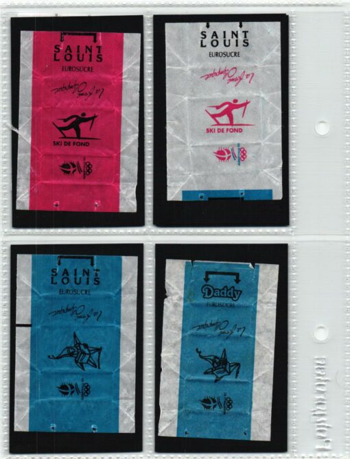 Zuckerpapier sucre ALBERTVILLE - Olympic Games 1992 MIX 18 Stück Sugar / EUROSUCRE – Bild 4