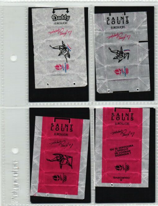Zuckerpapier sucre ALBERTVILLE - Olympic Games 1992 MIX 18 Stück Sugar / EUROSUCRE – Bild 2