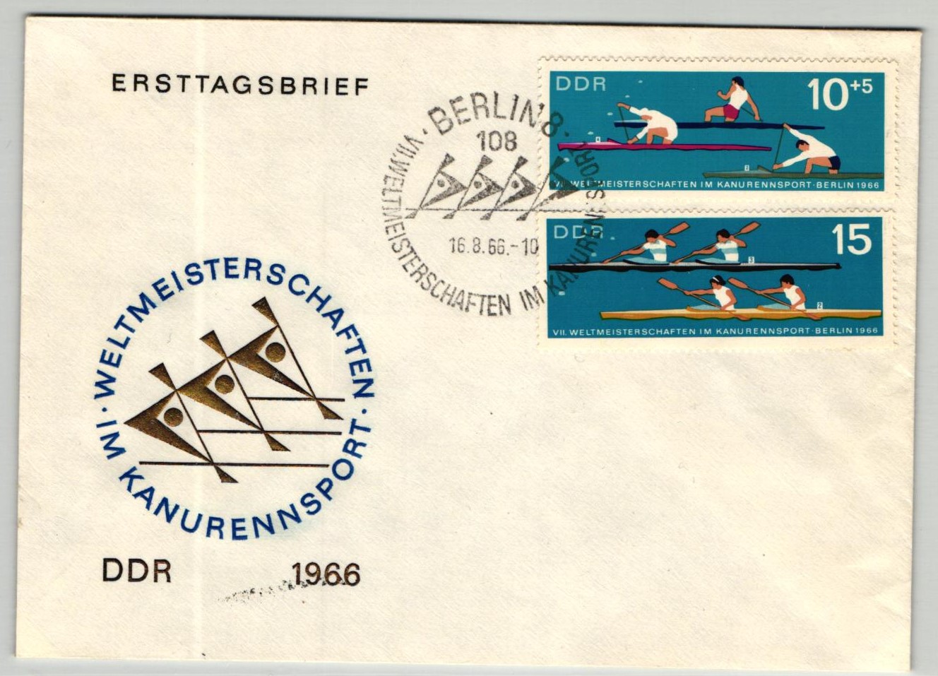 DDR, 1966 Berlin Weltmeisterschaften im Kanurennsport, Kanu, Canoe sport