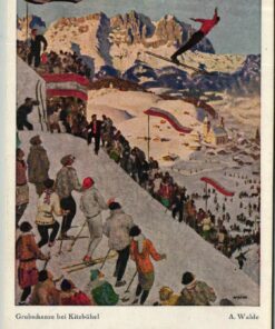 Austria, Kitzbühl i. Tirol Grubschanze Meisterschaft 1925 Skispringen, Skiing ski jumping Postkarte